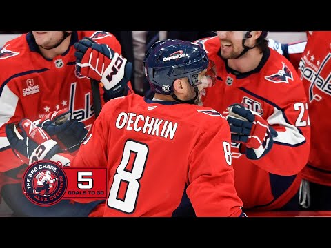 Ovechkin scores to make it FIVE to pass Gretzky #thegr8chase