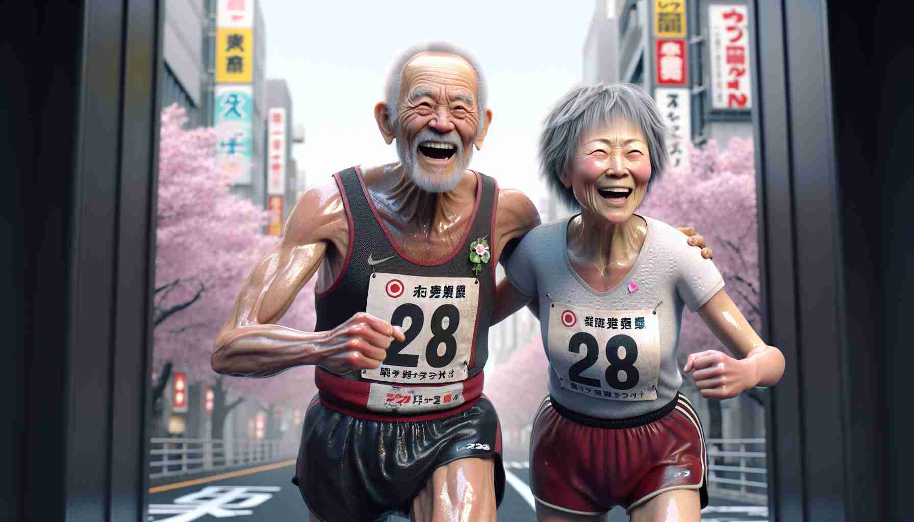 Defying Age and Odds: Duo Tackles 28th Marathon in Japan